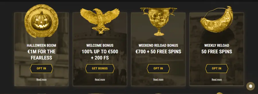 Schermata della lobby di Casinoly Casino che mostra slot machine e giochi da tavolo